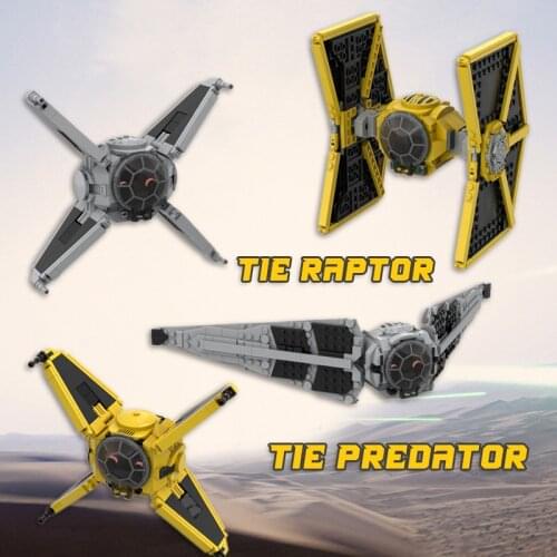 Star Movie Series Building Blocks Are Space Fighter Assembly Building Blocks MOC Raptor Interceptor Small Model Childrens Toys
