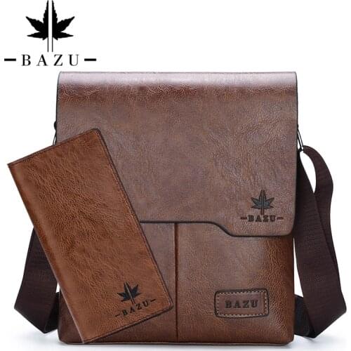 Peaker Mens Bag 2pc/Set Mens Leather Shoulder Bag Husband Crossbody Messenger Bags Luxurious Brand Mens Small Bag Handbag