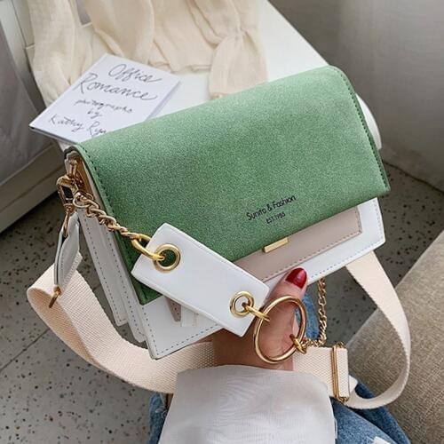Fashion Small Suede Leather Crossbody Bags for Women Handbags 2021 New Ladies Designer Shoulder Messenger Bags Female Purses