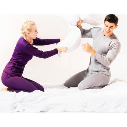 Winter Thermal Underwear Sets Thick Plus Velvet Warm Long Johns For Couples Clothes L-XXXL Pant And Top Thermal Suit Men Womens