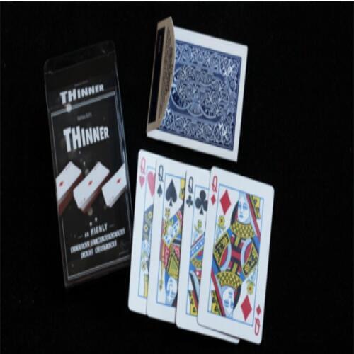 THINNER (Gimmick and Online Instruction) by Mathieu Bich Close up Magic Tricks Visual Card Magic Props Magician Decks Illusions