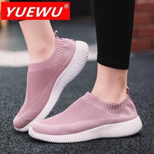 YUEWU Women Casual Shoes Fashion Breathable Mesh Flats Shoes Lady Sneakers Women Tenis Feminino Shoes Lady Mesh Summer Shoes