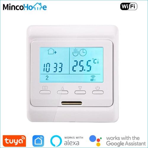Tuya WiFi Smart Thermostat for Boiler/Actuator/Electric Floor Heating Home Thermostat with Google Home Alexa