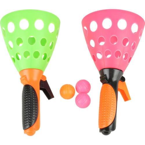 1 Pair Funny Throwing and Catching Ball Toys Parent-child Interactive Catch Ball Toy Indoor Outdoor Sports Games Toys for Kids