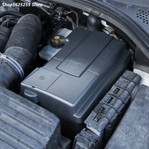 Battery Negative Protective Cover For Volkswagen VW Tiguan MK2 Accessories 2017 2019 2020 Plastic Covers Dustproof Waterproof