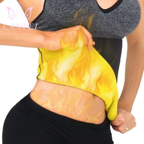 LANFEI Women Sweat Waist Trainer Cinchers Belt Hot Neoprene Sauan Slimming Corset Sport Tummy Control Body Shapers Girdle Strap