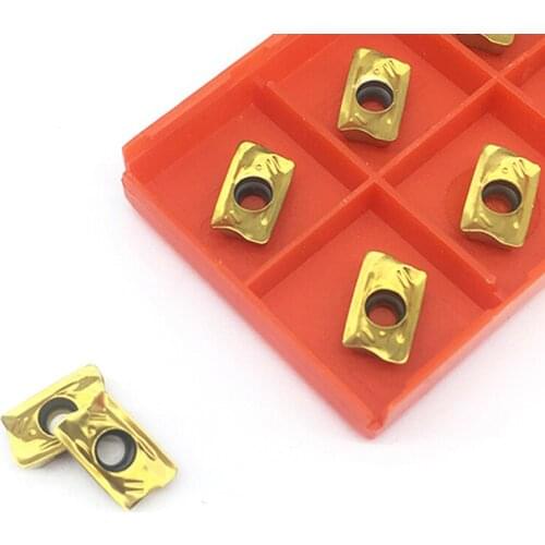 10PCS R390 11T308 PM 1025 carbide milling inserts for indexable end milling cutter CNC machine face milling cutting tools