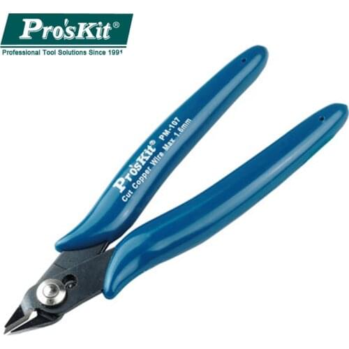100% Original ProsKit PM-107F Diagonal Pliers Electrician Precision Cutting Plier Side Cutting Side Cable Cutter Wire Stripper
