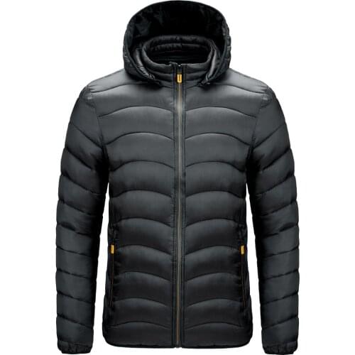 2021 Ultralight Black MenS Down Brand Clothes Casual Warm Hooded Collar Coats Autumn Winter Jackets PARKAS Mens Windbreakers