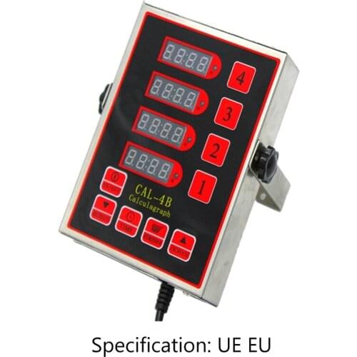 4-Channel Restaurant Kitchen Timer Countdown Loud Alarm Cooking Reminder EU US 37MF