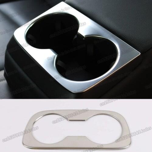 Lsrtw2017 Stainless Steel Car Rear Armrest Cup Slot Frame for Chevrolet Malibu 2016 2017 2018 2019 2020 Accessories Parts