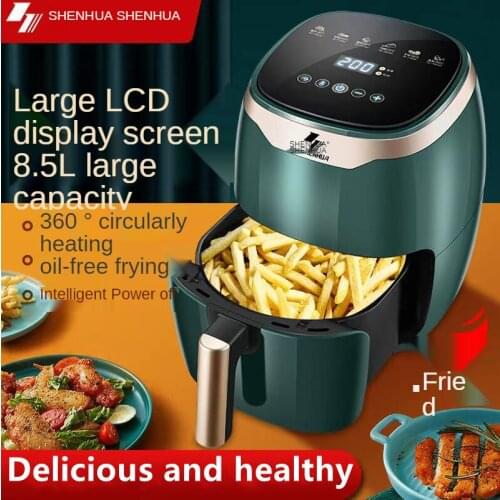 Large-capacity oil-free smart electric fryer oven micro-cyclone 360° baking Multifunctional home cooking touch screen air fryer