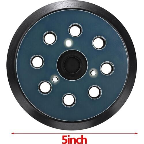 1pc 5'' 125mm 8-Hole 3 Nails Hook Sanding Disc with Random Orbit Sander Replacement for Electric Grinder Car Polishing Pad