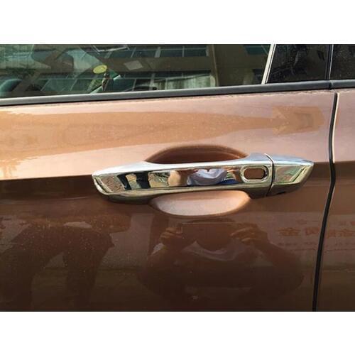 For Tiguan 2017 2018 Accessories Car Styling Door Handle protection Decoration Frame Cover Trim 8pcs