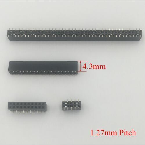 2*10 2x10 2*12 2x12 2*13 2x13 Pin 20P 24P 26P 1.27mm Pitch 4.3mm Height Double Row SMD SMT Female Connector Pin Header Strip