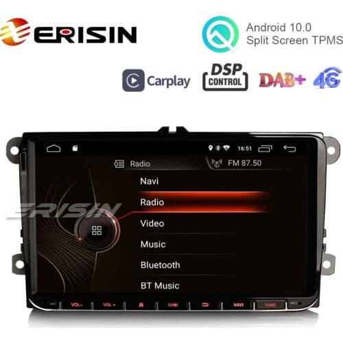Erisin ES4291V 9" Android 10.0 Car Stereo For VW Golf 5 Passat Polo T5 Tiguan Caddy Jetta Skoda Seat DAB DSP CarPlay GPS WiFi 4G