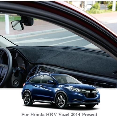 Car Styling Dashboard Avoid Light Pad Instrument Platform Cover Mats Rose For Honda HRV Vezel 2014-Present LHD&RHD Anti-dust Pad
