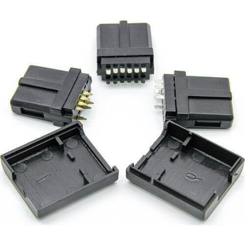 Mini Adapter Connector For N64 male socket with black shell electronic connector game Accessories