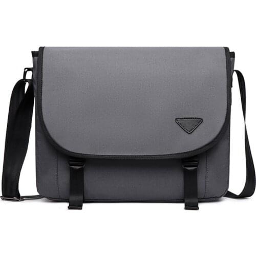 Polyester Shoulder Bags Men Autumn Tote Messenger Strong Fabric Casual Style Crossbody 2020 Laptop 15.6 Inch Multiple Pockets