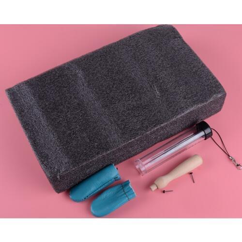 LETAOSK Set of Wool Felt Tools Needle Felting Starter Kit Mat Needles DIY Craft Accessories