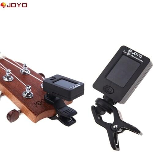 New JOYO JT-01 Guitar Bass Tuner Afinador Mini LCD Clip-on 360 Degree Rotatable Clip Tuner for Guitar Bass Violin Ukulele