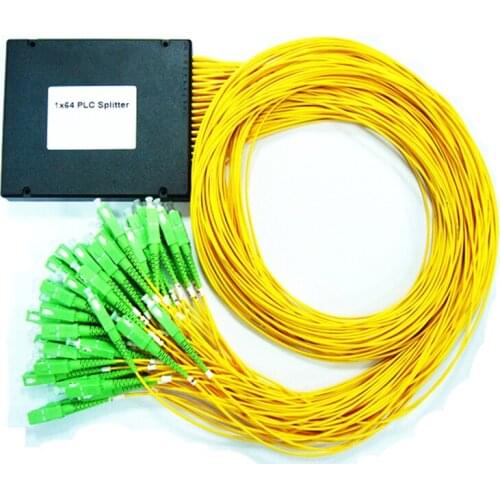 Fiber Optic Splitter SC APC PLC Splitter 1X 64 Single mod FBT Optical Couple