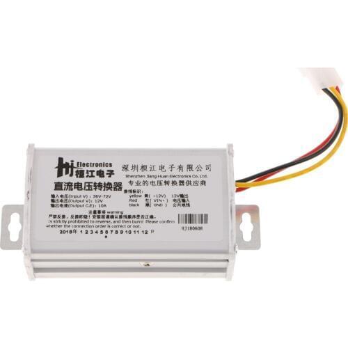 DC/DC Converter Regulator 36V-72V Step Down to 12V 10A 120W Low Voltage Transformer Waterproof