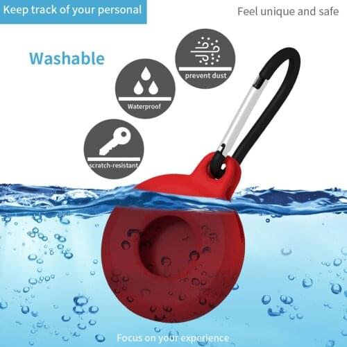 Locator Tracker Silicone Cover Anti-scratch Anti-fall Silicone Protective Case for Apple Airtags Anti-Lost Device Shell Skin