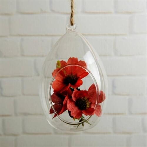 8 Cm Ball Hanging Vases Succulent Planters Glass Vase Ellipse Hanging Planters