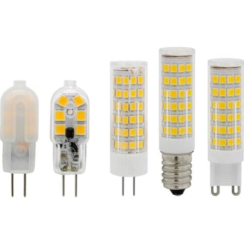 10PCS G4 G9 E14 LED Lamp SMD 2835 AC 220V 3W 5W 7W 9W 12W LED Corn Light Replace Halogen Lamp 360 Beam Angle LED Lampada Bulb