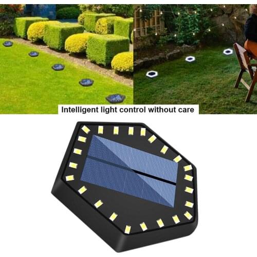 LED Solar Powered Garden Ground Light Lighting for Driveway Lawn Automatic