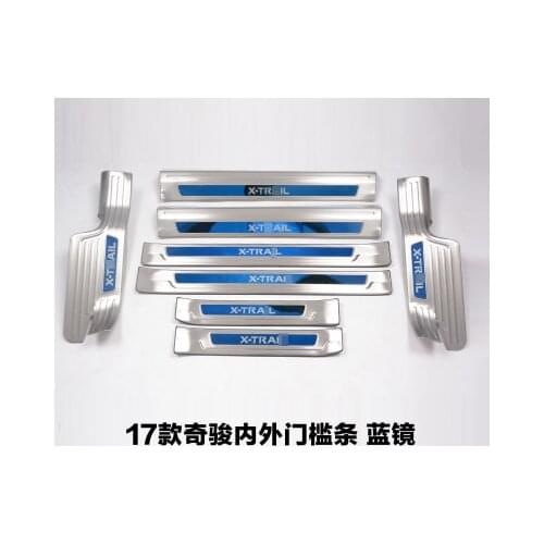 Stainless Steel Rogue Steel Rear Bumper Protector Sill Trunk Guard Cover Trim For 2017 Nissan X Trail X-Trail T31