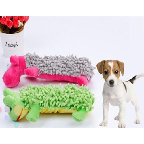 1Pc Pet Dog Funny Playing Toy Puppy Cat Lovely Voice Sound Squeaky Teeth Cleaning Plush Toy Frog Hippo Pet Dog Supplies