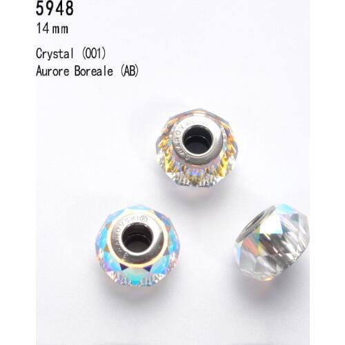 Clearance Sale Big Hole Crystal Bead 100% Original From Austria 5948 BeCharmed Briolette DIY Friendship Bracelet Necklace Gifts