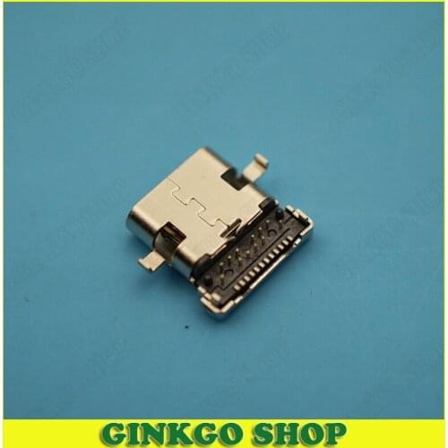 20pcs Copper C Type 3.1 USB Connector 24P Patch Taping USB Jack Female Socket