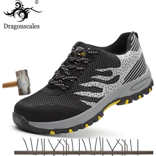2020 Hot indestructible Safety Shoes Mens Steel Toe Covers Working Shoes Breathable Summer Tooling Ankle Boots Protect Footwear