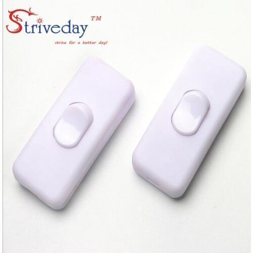 50pcs/lot 303 Switch Halfway Rocker Push Button Rocker Switch High Quality Table Lamp Online Switchs Black White