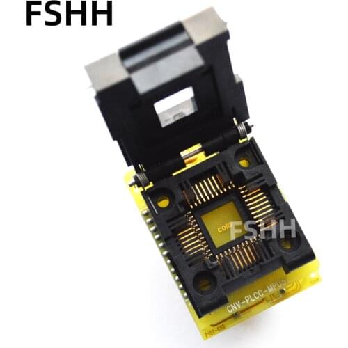 CNV-PLCC-MPU51 Programmer adapter Clamshell PLCC44 to DIP40 test socket