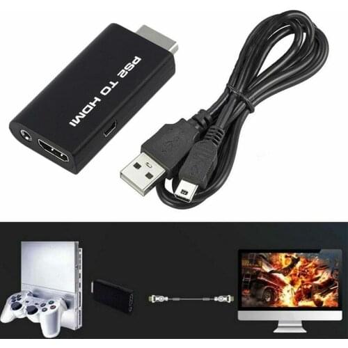 Sony 2 PS2 To HDMI-compatible Converter Adapter Works With HDTV or HDMI-compatible Monitor Easy Use Plug and Play As You Go