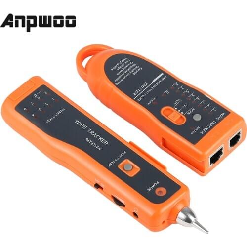 ANPWOO Hot Sale RJ11 RJ45 Cat5 Cat6 Telephone Wire Tracker Tracer Toner Ethernet LAN Network Cable Tester Detector Line Finder