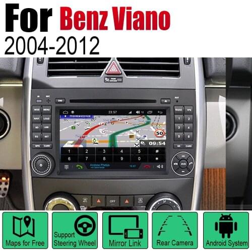 Android 2 Din Auto Radio DVD For Mercedes Benz Viano 2004~2012 NTG Car Multimedia Player GPS Navigation System Radio Stereo