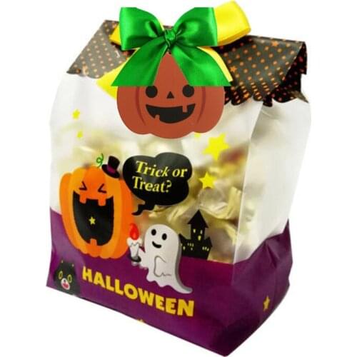 50pcs Halloween Gift Packing Tag Ghost Pumpkin Decorative Label Festival Candy Box Decoration Halloween Gift Sign