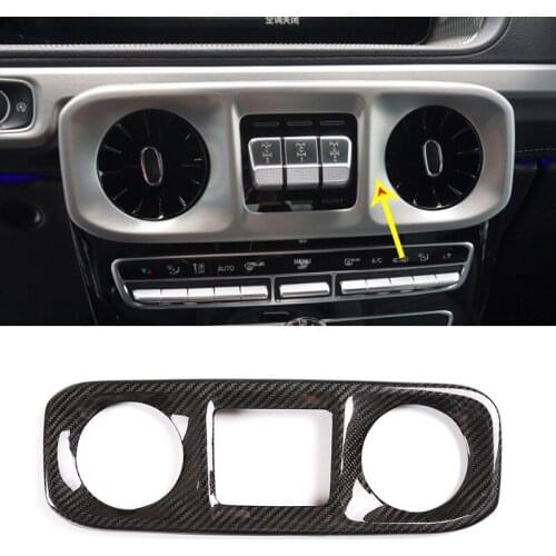 For Mercedes-Benz G-Class 2019-2020 real carbon fiber central control air outlet trim panel interior car accessories