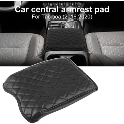 Sponge Excellent Car Armrest Pad Mat Faux Leather Console Armrest Pad Protective