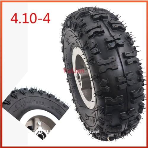 Good Quality 4.10-4 Tire Wheel And Inner Tube And 4 Inch Hub Rim For 49cc Mini Quad Dirt Bike Scooter Atv Buggy