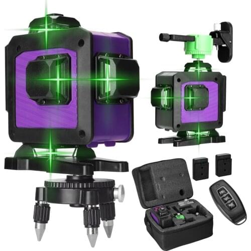 KKmoon 16 Lines Laser Level Vertical Horizontal Lines with 3° Self-leveling Function Professional Laser Level Construction Tools