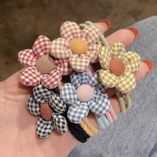 Small Flowers Elastic Hair Bands Baby Girls Hair Accessories Children Hair Styling Tools Hair Ring Head Rope Headwear Headdress