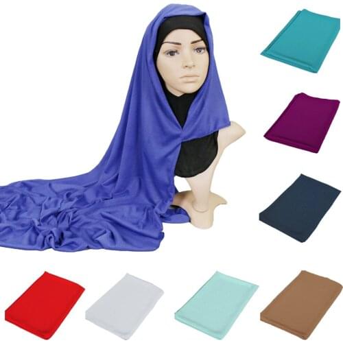 One Piece Amira Muslim Jersey Instant Hijab Scarf Shawl Malaysia Plain Islamic Scarves Slip On Ready Headwear Head Wrap Turban