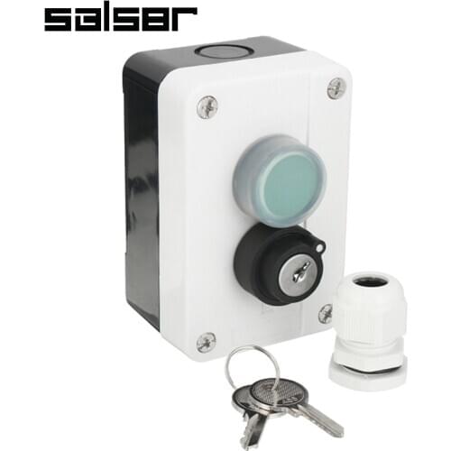 Wired ABS Waterproof Push Button Switch With Keys For Automatic Gate Opener Plastic Enclosures For Indoor And Outdoor Use