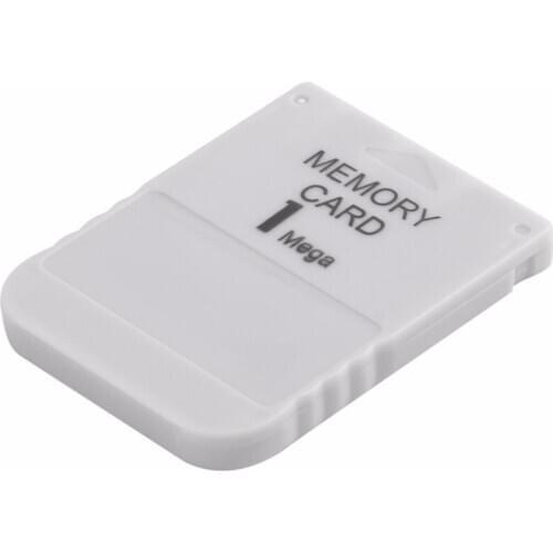 PS1 Memory Card 1 Mega Memory Card For Playstation 1 PS1 PSX Game Useful Practical Affordable White 1M 1MB